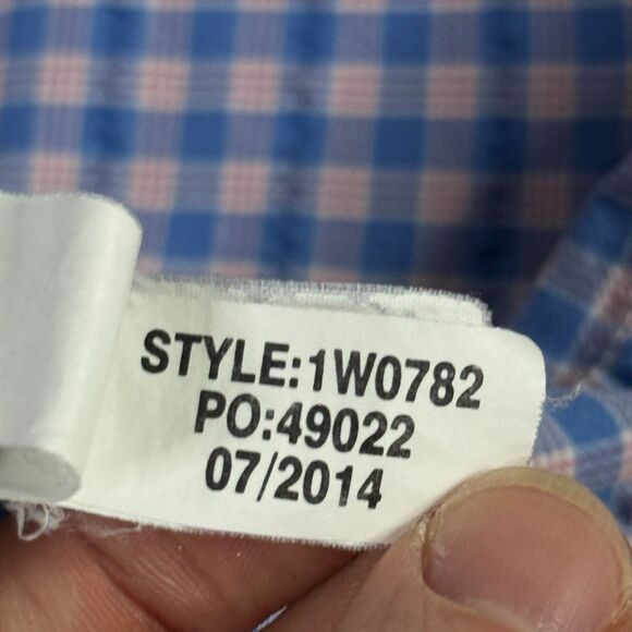 Vineyard Vines Shirt Mens Medium Blue Check Harbor Vented Lightweight Fishing - Picture 9 of 16